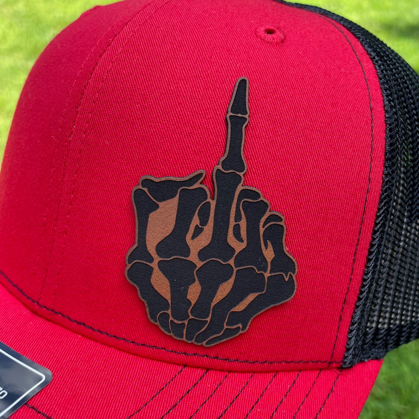 Skeleton Flip Off Hat