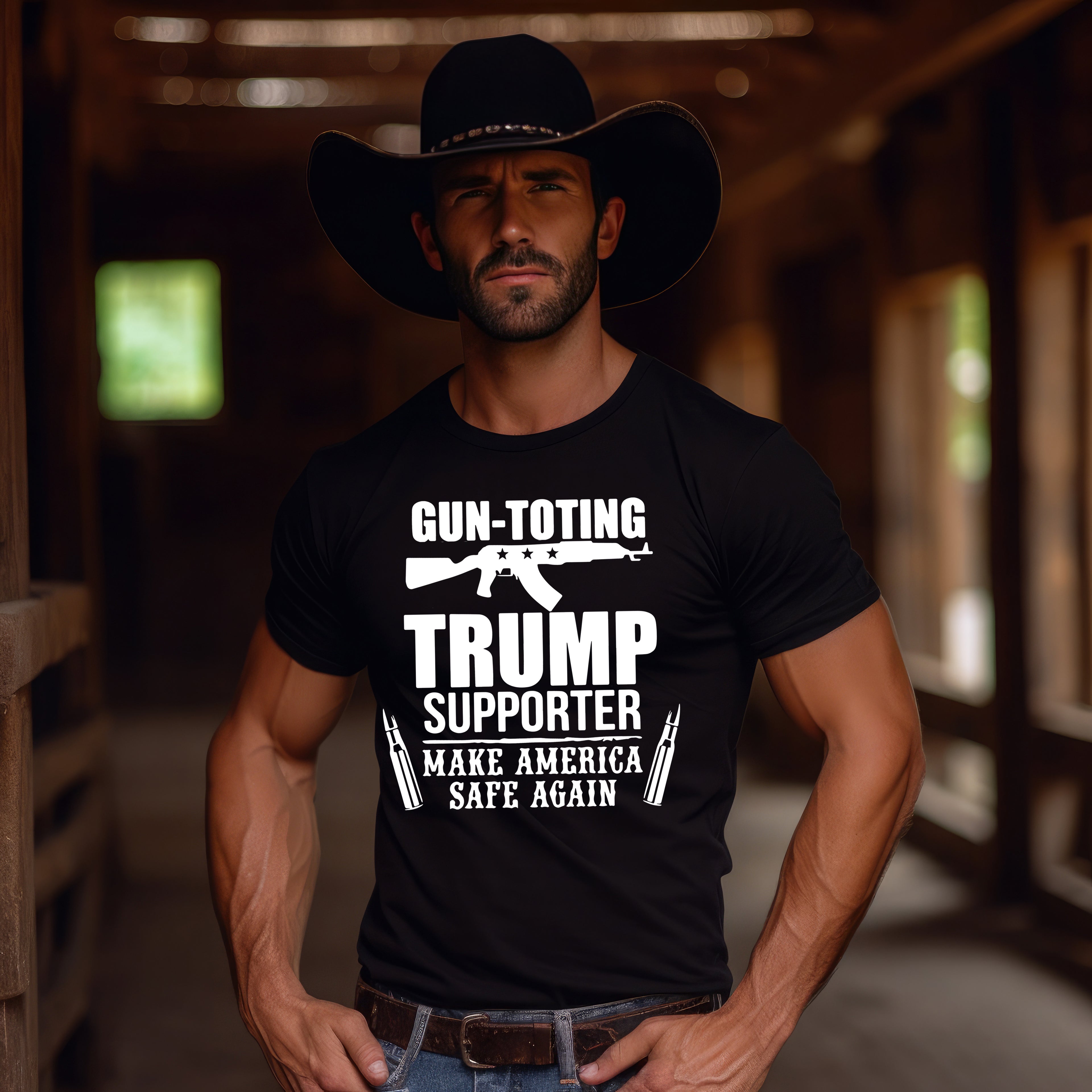 Gun Toting Trump Supporter T-Shirt